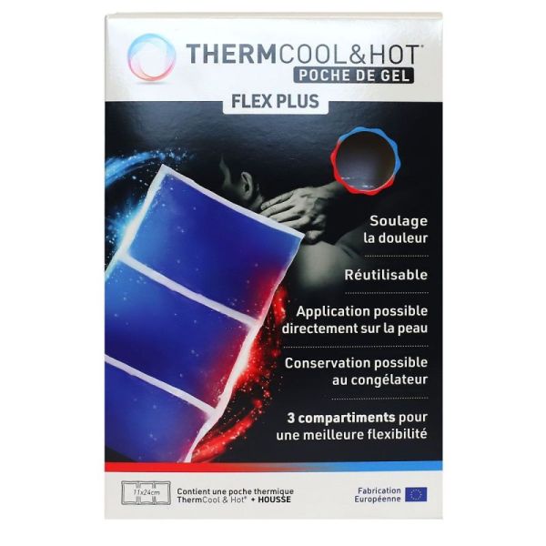 Bausch+Lomb Thermcool&Hot Poche de Gel Flex Plus 11 x 24 cm avec housse