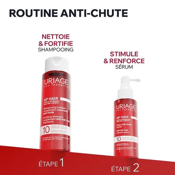 Uriage AP Hair Shampoing fortifiant complément traitements anti-chute (200 ml)