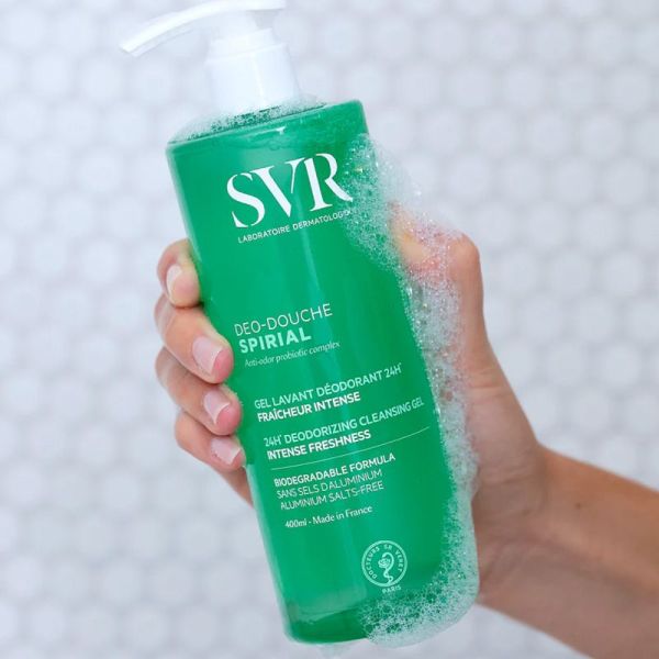 SVR Spirial Déo-Douche Gel lavant déodorant 24h fraîcheur intense (400 ml)