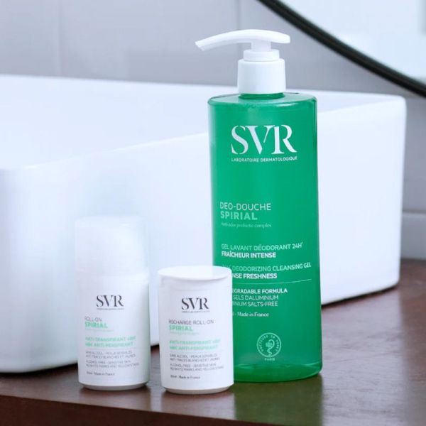 SVR Spirial Déo-Douche Gel lavant déodorant 24h fraîcheur intense (400 ml)
