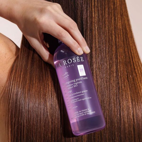 La Rosée Shampoing purifiant à la kératine végétale et au cédrat bio (recharge 400 ml)