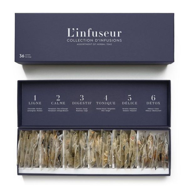 L'infuseur Coffret Collection d'Infusions rechargeable (36 sachets)