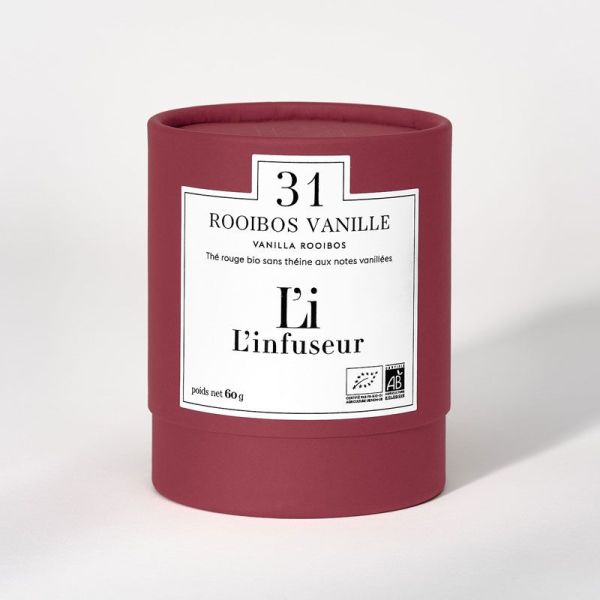 L'infuseur Thé rouge bio Rooibos Vanille n°31 (60 g)