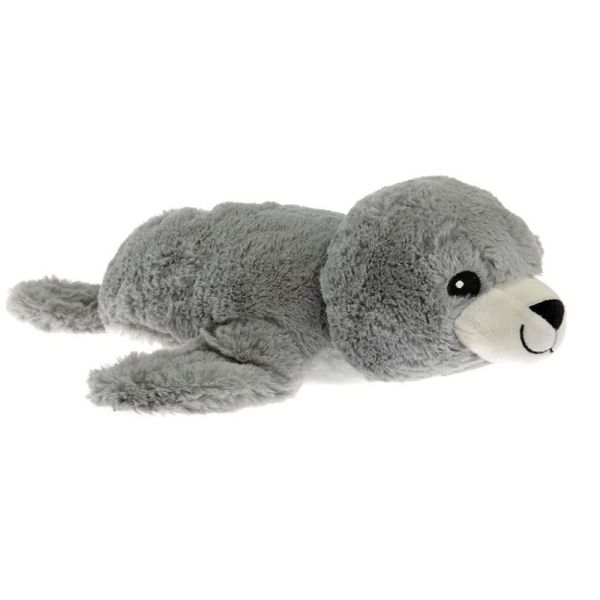 Pelucho Bouillotte sèche peluche Otarie Grise aux grains de blé et fleurs de lavande
