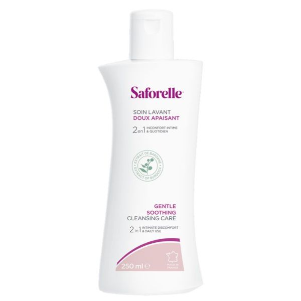 Saforelle Soin Lavant Doux Apaisant 2-en-1 Inconfort intime & quotidien (250 ml)