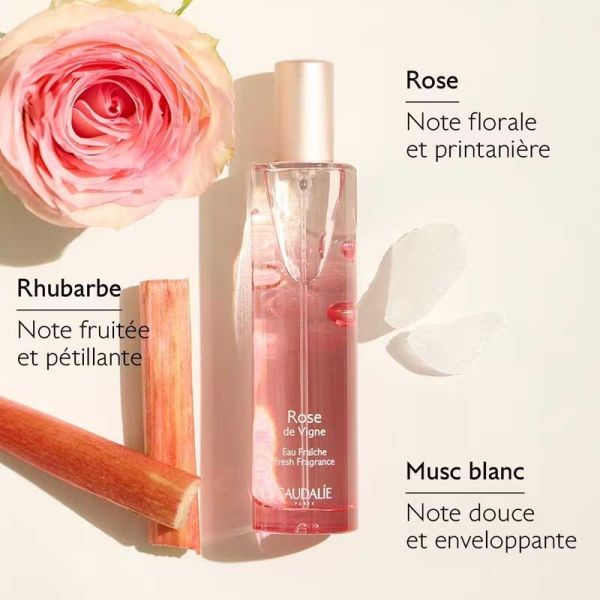 Caudalie Coffret Rose de Vigne Noël 2025 (Eau Fraîche 50ml + Gel Douche 200ml)