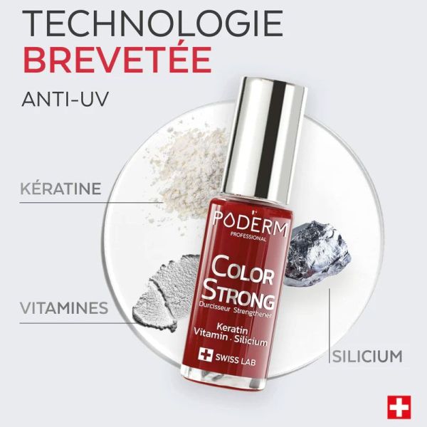 Color Strong Vernis à ongles durcisseur - couleur Rouge Allure (8 ml)