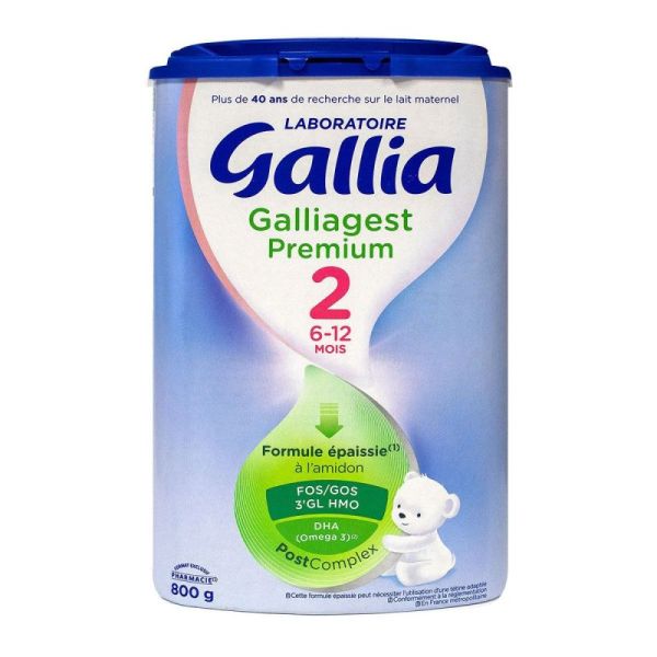 Galliagest Premium 2 Formule Epaissie 6-12 mois 800G