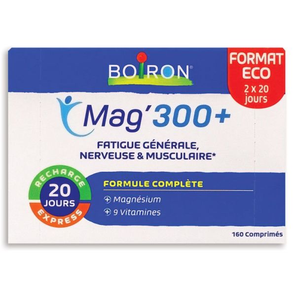 Boiron Mag'300+ Fatigue générale, nerveuse & musculaire (160 comprimés)