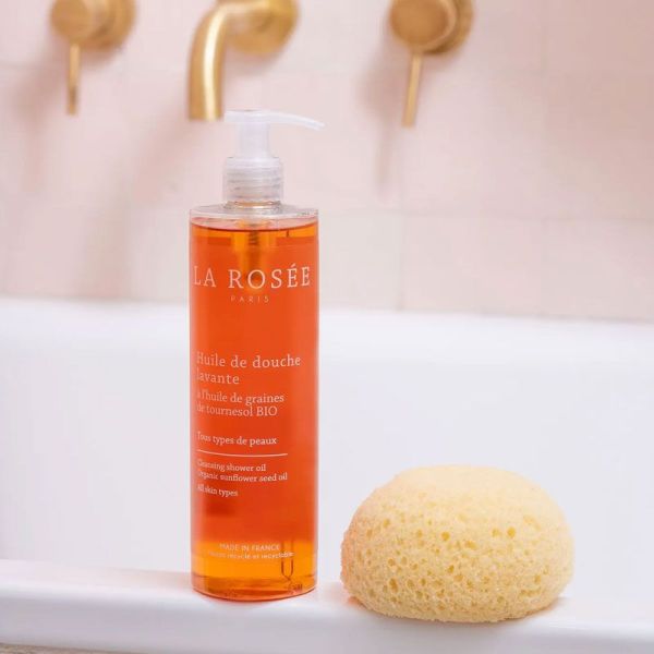 La Rosée Huile de Douche Lavante à l'huile de graines de tournesol bio (400 ml)