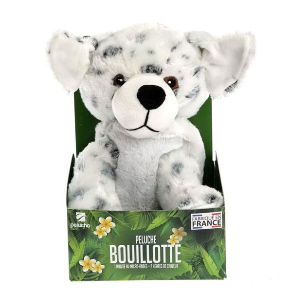 Pelucho Bouillotte sèche peluche Dalmatien aux grains de blé et fleurs de lavande