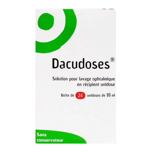 Dacudoses  solution pour lavage Ophtalmique Unidose x24