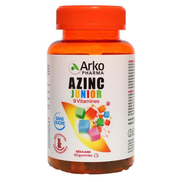 Arkopharma Azinc Junior gummies multivitamines fruitées (x60)
