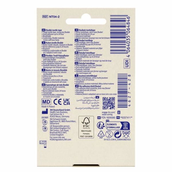 3M Nexcare Pansement souple textile 4,2 m x 25 mm (1x)