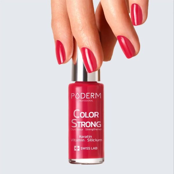 Color Strong Vernis à ongles durcisseur - couleur Rouge Rose (8 ml)