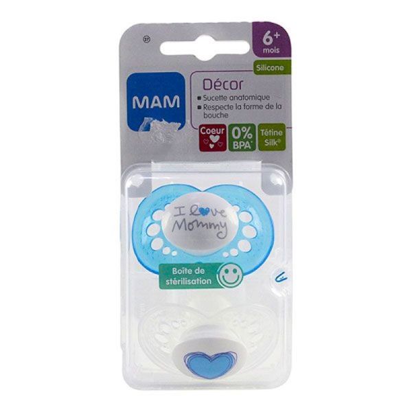 Mam Sucette Décor Silicone 6Mois+ x2