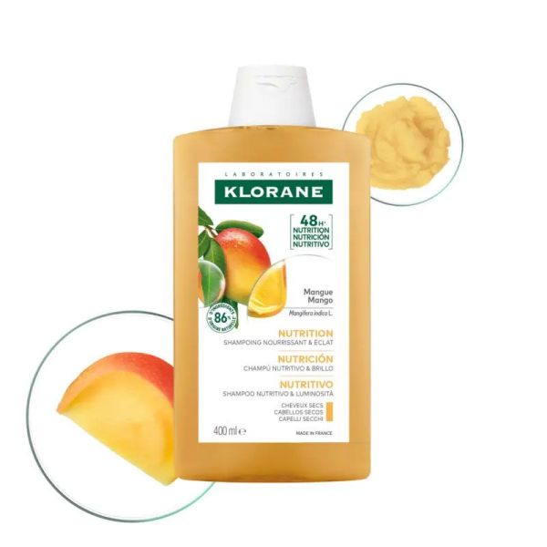 Klorane Shampoing Nutrition à la Mangue médicinale (400 ml)