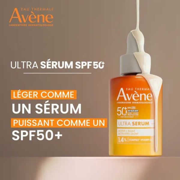 Avène Ultra Sérum SPF50+ 1.4% Complex Vitamin Cg active l'éclat (30 ml)