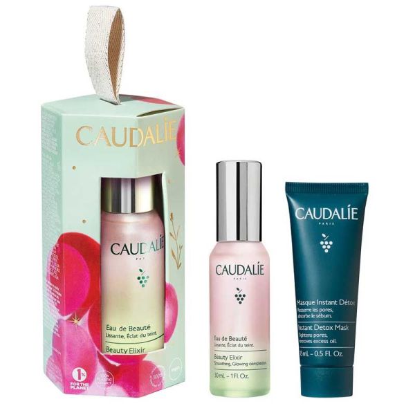 Caudalie Coffret Eau de Beauté & Masque Détox Noël 2025 (30 ml + 15 ml)