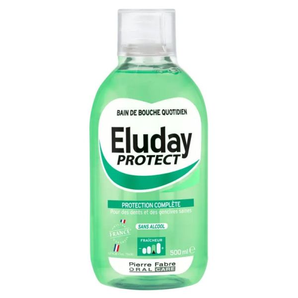 Eluday Protect Bain de bouche quotidien protection complète (500 ml)