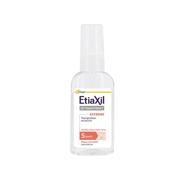 Etiaxil Détranspirant extrême 5 jours spray anti transpiration excessive (30 ml)