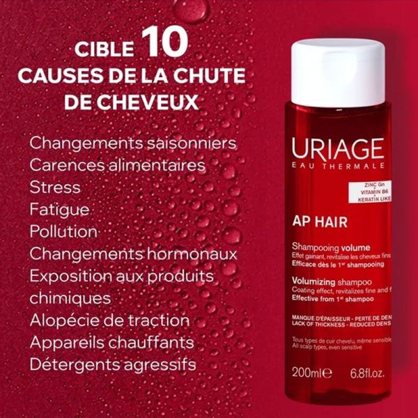 Uriage AP Hair Shampoing Volume gainant et revitalisant (200 ml)