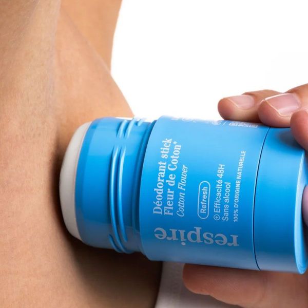 Respire Déodorant Stick Fleur de Coton rechargeable efficacité 48h (50 g)