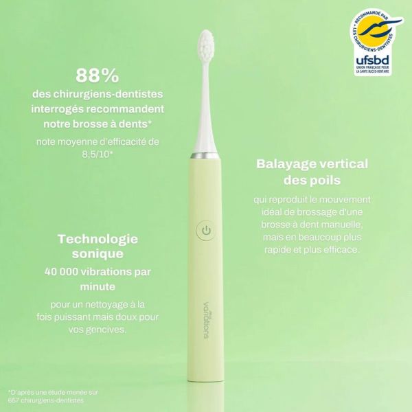 My Variations Brosse à dents électrique sonique Verte (x1)