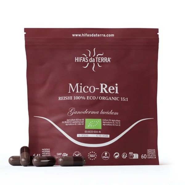 Hifas da Terra Mico-Rei Reishi (recharge 60 gélules)