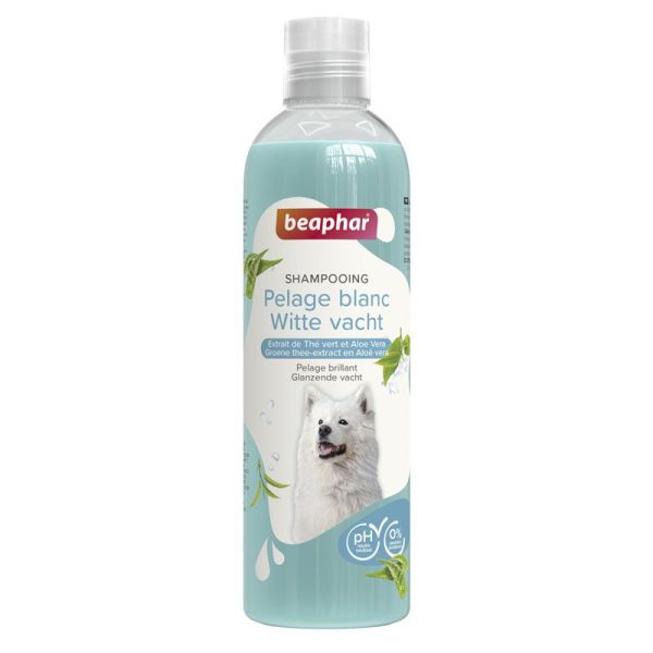 Beaphar Essentiel Shampoing extra-doux pour chien au pelage blanc ou clair (250 ml)