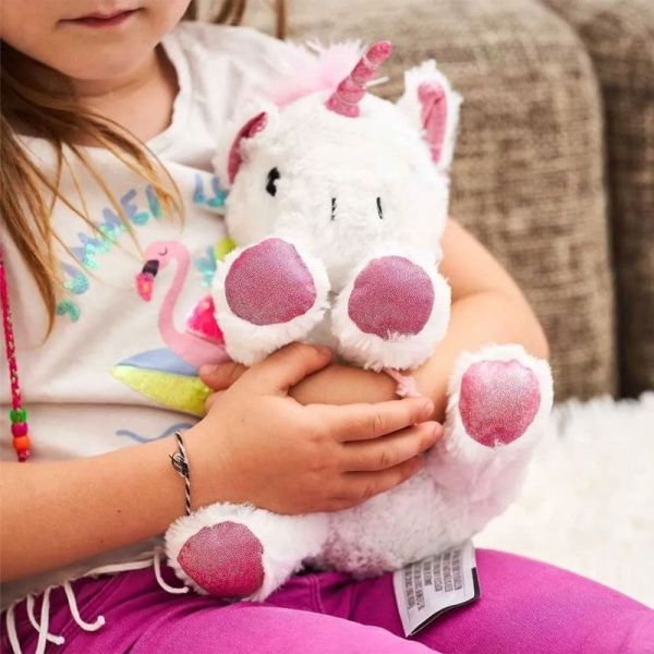 Pelucho Bouillotte sèche peluche Licorne aux grains de blé et fleurs de lavande