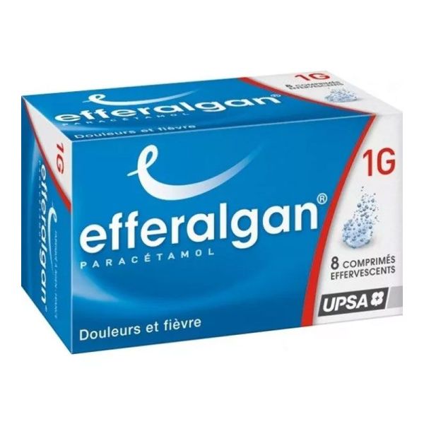 Efferalgan paracétamol 1000 mg arôme agrumes (8 comprimés effervescents)