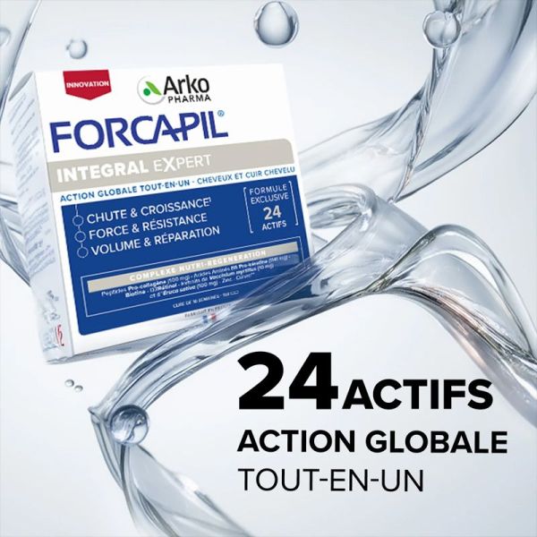 Forcapil Integral Expert action globale cheveux et cuir chevelu (168 gélules)