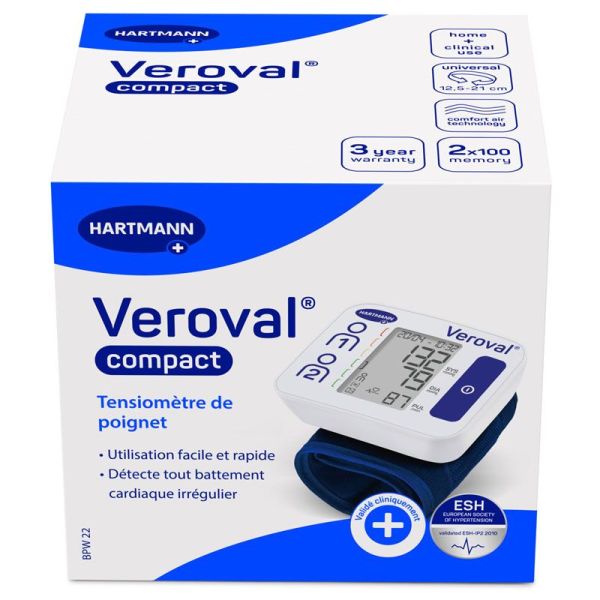 Hartmann Veroval Compact tensiomètre de poignet automatique