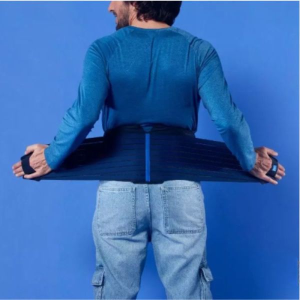 Thuasne Ceinture Lombaire Lombacross Activity (Taille 4 | Noir Bleuté | Hauteur 26 cm)