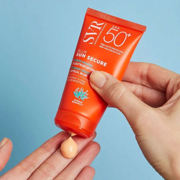 SVR Sun Secure Blur SPF50+ crème mousse flouteur optique (50 ml)