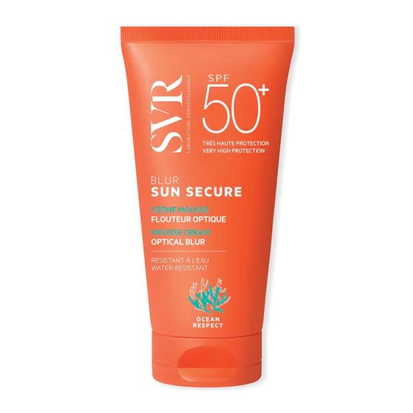 SVR Sun Secure Blur SPF50+ crème mousse flouteur optique (50 ml)