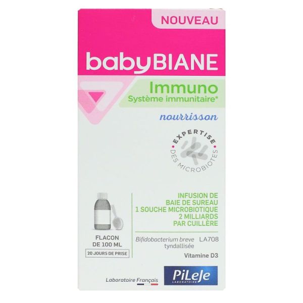 PiLeJe Babybiane Immuno système immunitaire du nourrisson (100 ml)