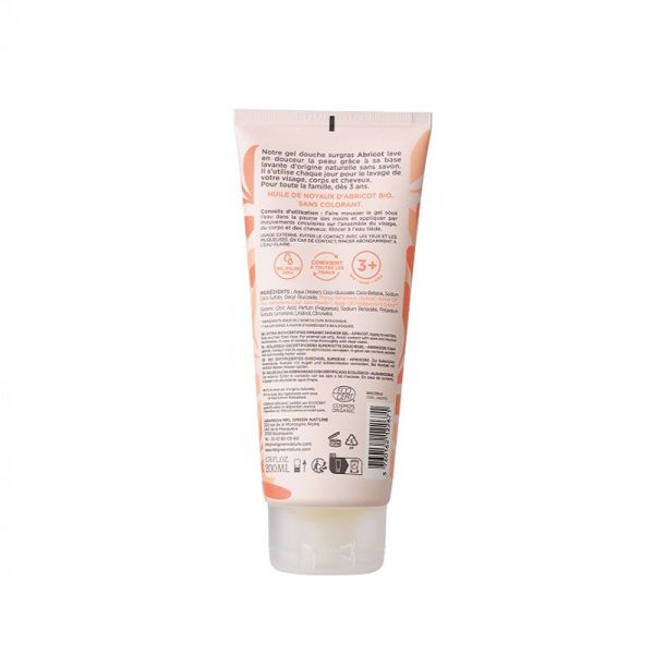 MKL Green Nature Gel douche surgras Bio Abricot (200 ml)