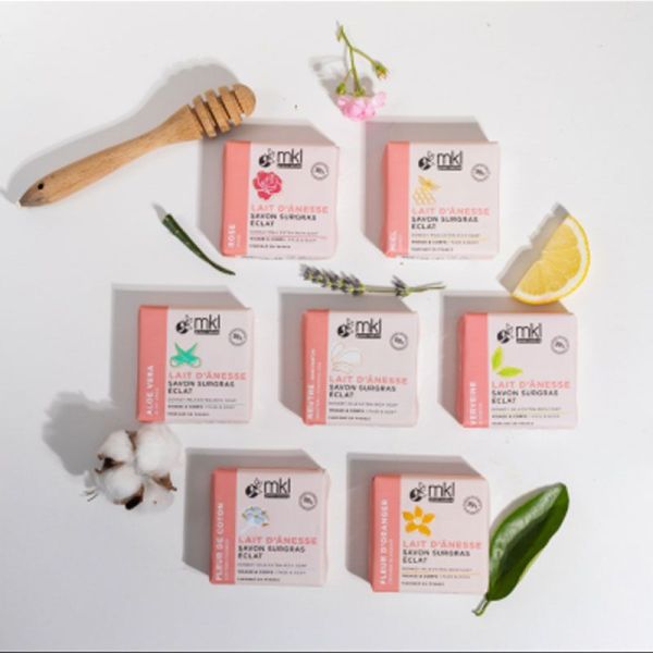 MKL Green Nature Savon Surgras au lait d'Ânesse - Fleur d'Oranger (100 g)