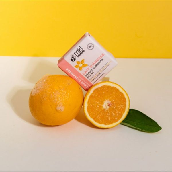MKL Green Nature Savon Surgras au lait d'Ânesse - Fleur d'Oranger (100 g)