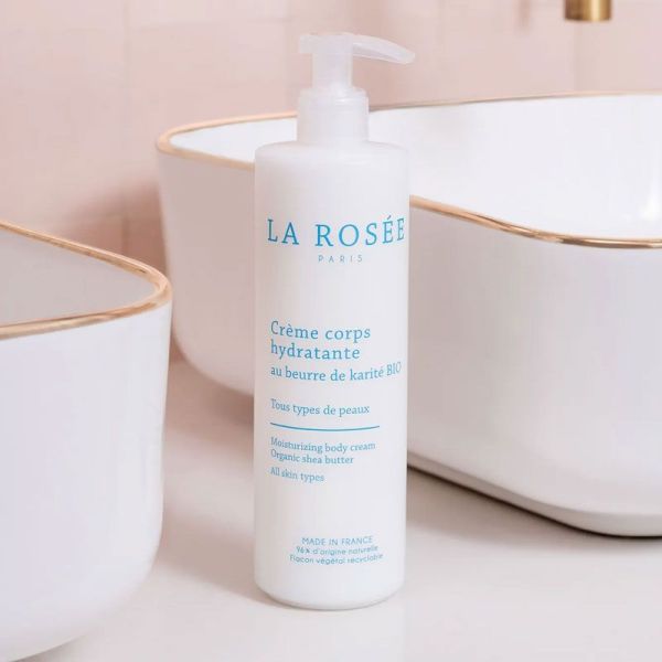 La Rosée Crème corps hydratante au beurre de karité bio grand format (400 ml)