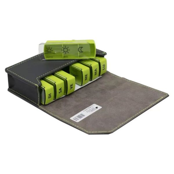 Betterlife Pillulier Semainier et étui portefuille (Coloris Taupe ou Anthracite) (x1)