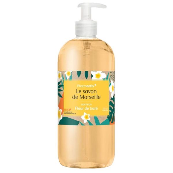 Pharmactiv Savon de Marseille senteur Fleur de Tiaré (1L)
