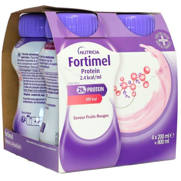 Nutricia Fortimel Protein Fruits Rouges (4 x 200 ml)