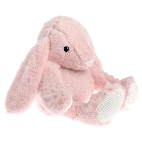 Pelucho Bouillotte sèche peluche Lapin Rose aux grains de blé et fleurs de lavande