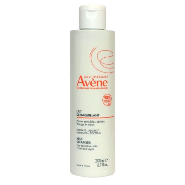 Avene Lait Démaquillant peaux sèches et sensibles 200Ml