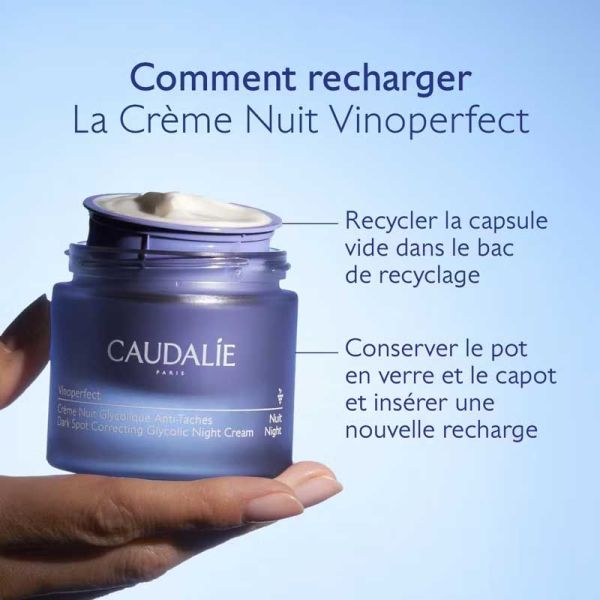 Caudalie Vinoperfect Crème Nuit Glycolique Anti-Tache (recharge 50 ml)