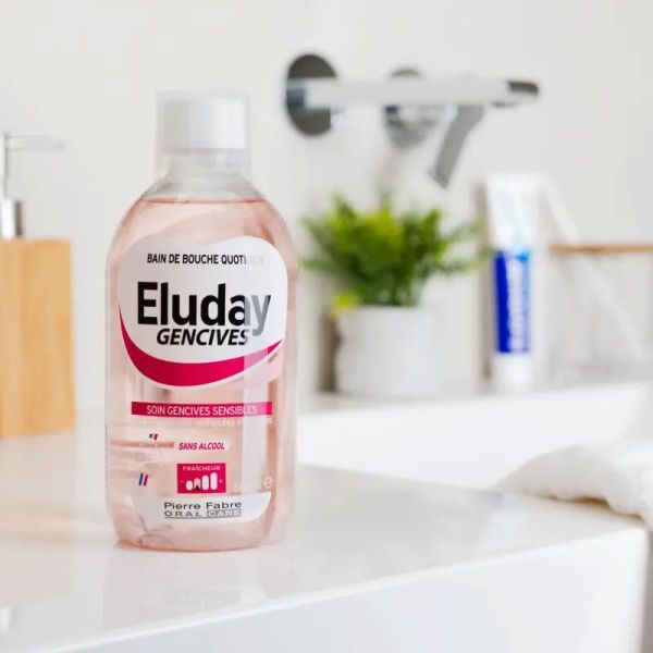 Eluday Gencives bain de bouche quotidien soin gencives sensibles (500 ml)