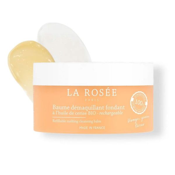 La Rosée Baume Démaquillant Fondant à l'huile de cerise bio rechargeable (90 ml)
